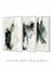 Composição com 3 Quadros Decorativos - Green Abstract 02 + 01 + 03 - comprar online