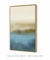 Quadro Decorativo - Medida 80x160 em Canvas (tela) com Moldura - Arte: Gold & Blue No. 02 - Art Tonial - Quadros Decorativos