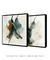 Composição com 2 Quadros Decorativos - Medida 80x80 em Canvas (tela) com Moldura - Artes: Green abstract 04 + 02 na internet
