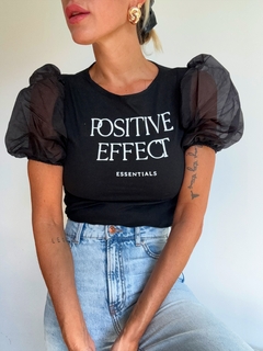 Remera• POSITIVE black• on internet