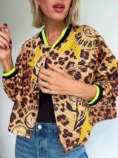 Jacket• REBECCA print gold• - LA TIENDA by Me!