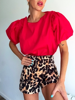 Blusa• CARMEN red• on internet