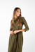 Vestido Pile Long Lace verde militar lycra - tienda online