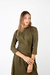 Vestido Pile Midi Lace lycra verde militar - tienda online