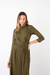 Vestido Pile Midi Lace lycra verde militar - Cherry Boop