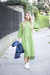Vestido Claire verde matcha - comprar online