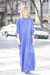 Vestido Folk Azul Francia Fibrana - comprar online