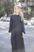 Vestido Folk Negro Fibrana - comprar online