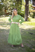 Vestido Folk Verde Matcha Fibrana