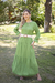 Vestido Folk Verde Matcha Fibrana - comprar online