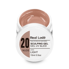 GEL UV & LED LINHA LIGTH 20 NUDE - REAL LOVE