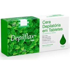 CERA EM TABLETES 1kg HORTELÃ - DEPILFLAX