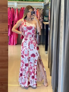 Vestido nula manga fluity estampado na internet