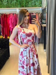 Vestido nula manga fluity estampado - loja online