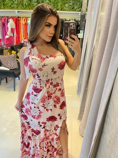 Vestido nula manga fluity estampado - comprar online