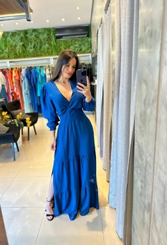 Vestido tencel longo