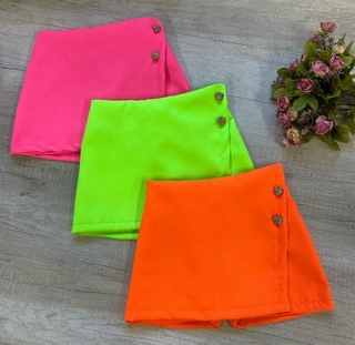 Shorts saia neon ( opções de cores)