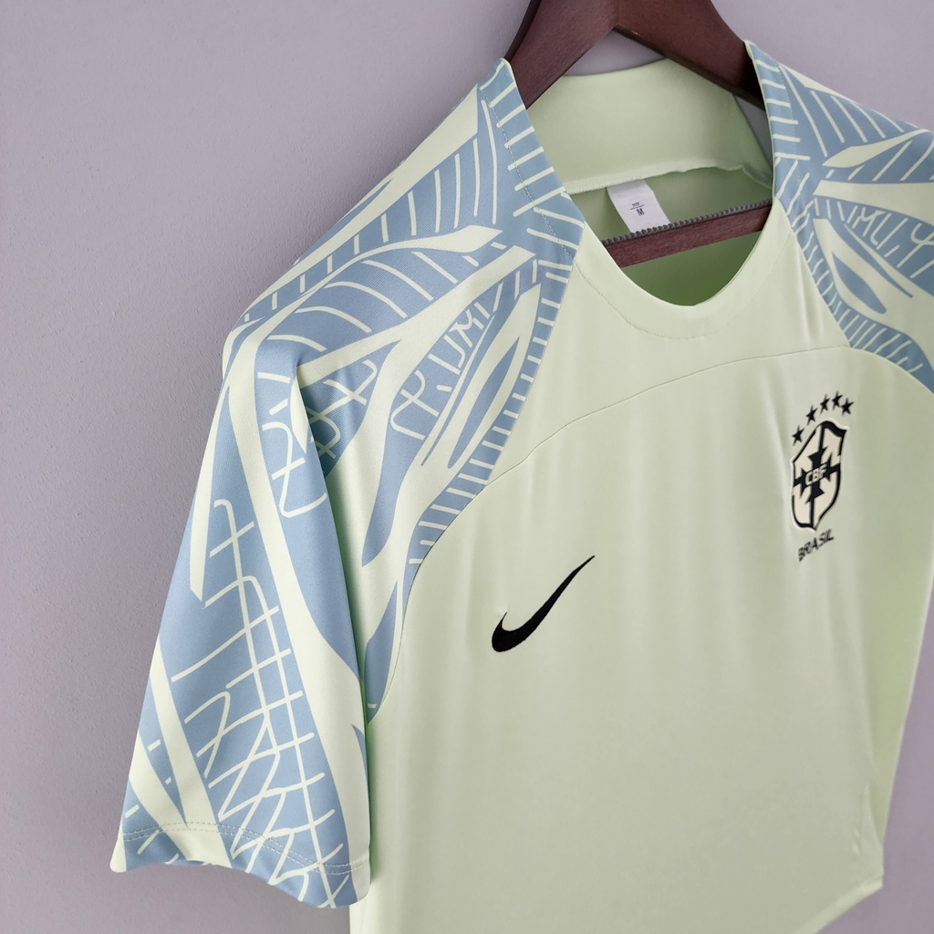 Camisa Treino Brasil 2022/2023 Verde Torcedor Nike Masculina Copa