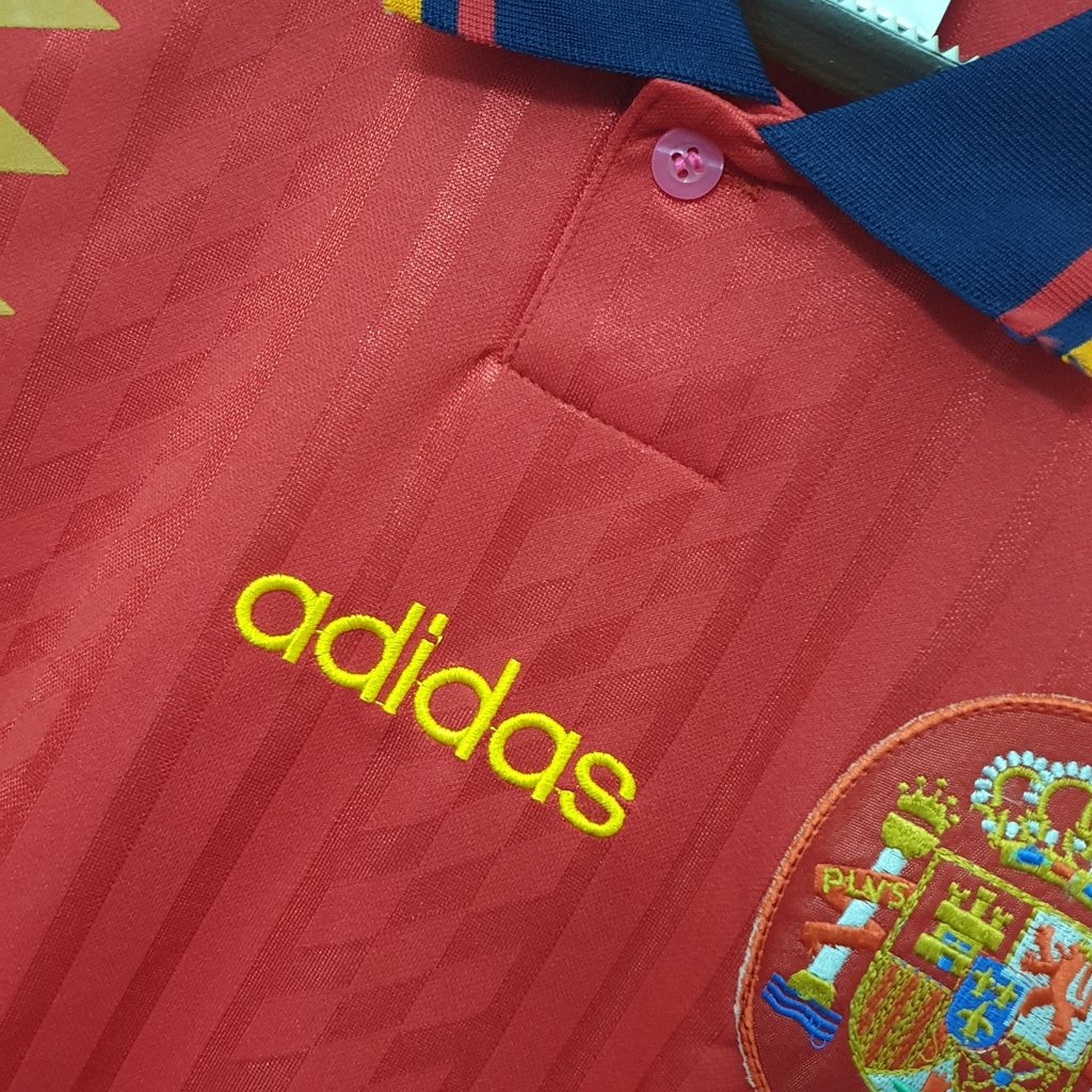 Camisa da Espanha Copa do Mundo 1994 Adidas » Mantos do Futebol