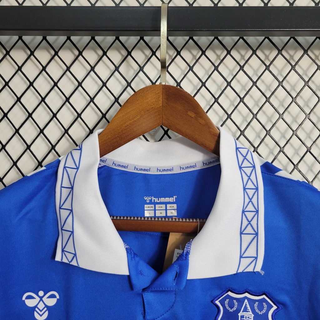 Camisa Everton Home 22/23 Torcedor Hummel Masculina - Azul