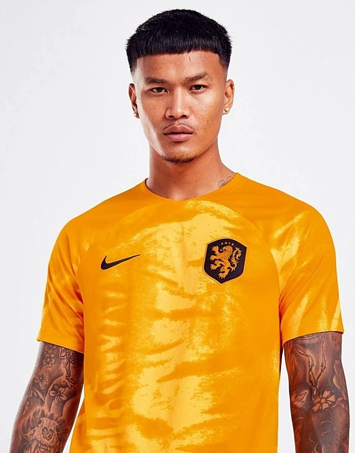 Camisa Holanda Home Copa do Mundo 2022 - Laranja