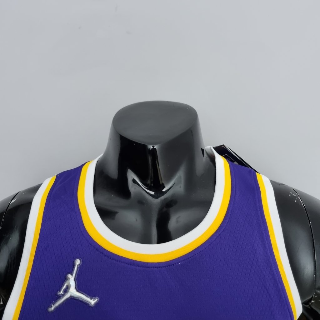 Camisa NBA Regata Los Angeles Lakers 2022 Roxa Jordan Jogador