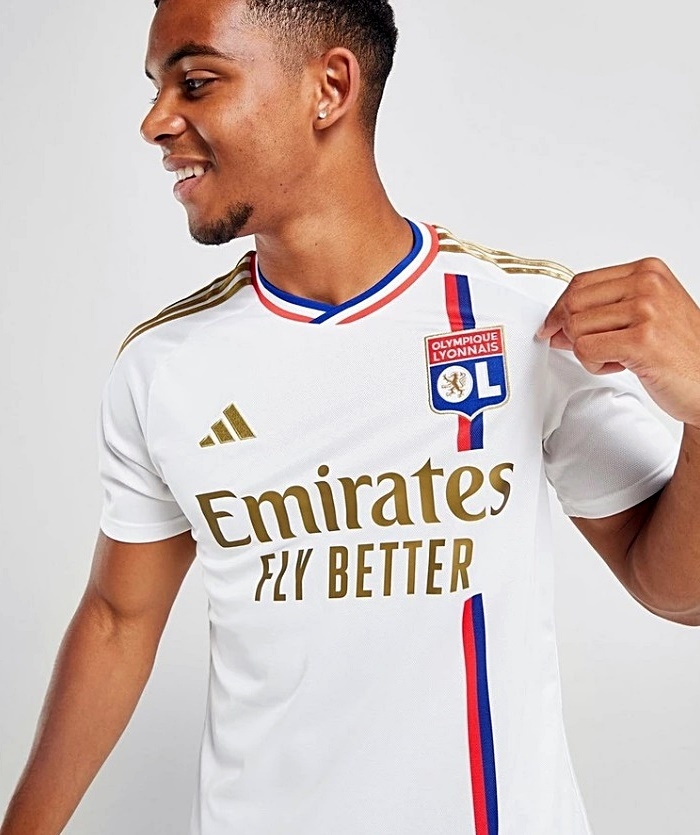 Camisa Lyon I 2023 2024 Torcedor Adidas Masculina