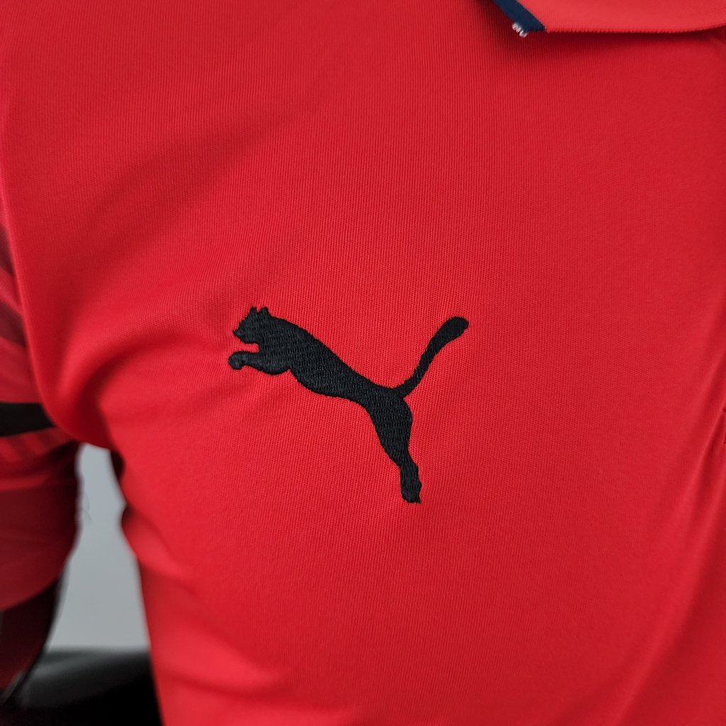 Camisa Polo Milan 2022/2023 Vermelha Puma Masculina