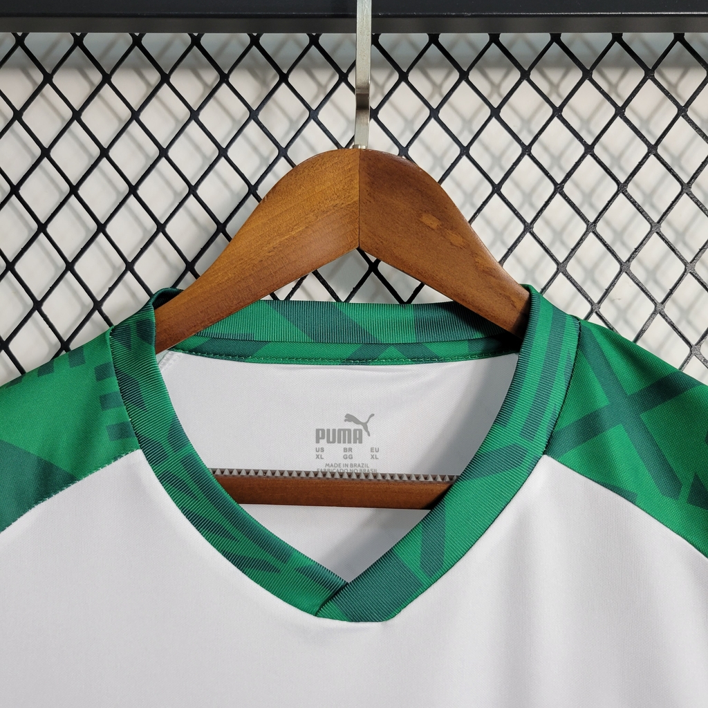 Camisa Pré Jogo Palmeiras 2023/2024 Branca Torcedor Puma Masculina