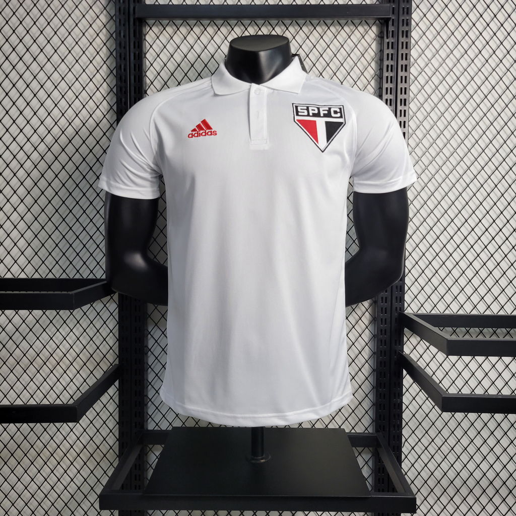 Camisa Polo São Paulo 2023/2024 Branca Adidas Masculina