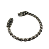 BRAZALETE TIPO TORQUE VIKINGO LOBO FENRIR / PLATA 925