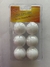 Pelotas ping pong x6 color blanco/naranja