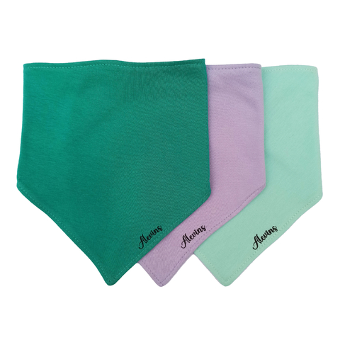 Pack de 3 Baberos Bandanas Algodón