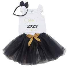 Conjunto Body Musculosa, Tutu Y Vincha Hola 2025