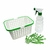 Imagem do Kit 10 Cestos Multiuso Branco Com Alças 24x18x12cm Médio Reforçado Organizador