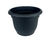 Vaso Grande Redondo Para Planta Ø33,5x25,5cm Preto Marrom Terra Cota Cerâmico - comprar online