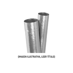 Tubo 6" x 1 mt. Galvanizado