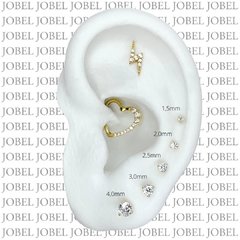 Piercing Ponto de Luz 1,5mm - Jobel Joias | Joalheria em SP | Body Piercing SP