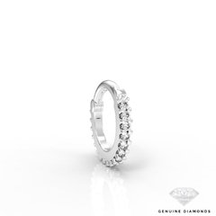 Argola Cravejada Diamond 8mm