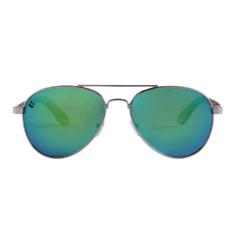 Lentes de Sol Aviador Aquila Esmeralda Espejados & Patillas de Madera - Polarizados UV400 Unisex en internet