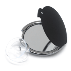 Espejo redondo negro 6,5 cm X1/X2 - comprar online