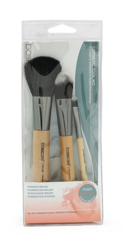 Kit de brochas de maquillaje (3) con esponja - comprar online