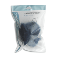 Esponja de baño de lujo con cordón (azul) - comprar online
