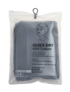 Turbante de microfibra gris - comprar online