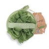 Esponja doble con loofah y material reciclado (verde)