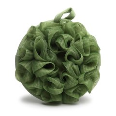 Esponja doble con loofah y material reciclado (verde) - comprar online