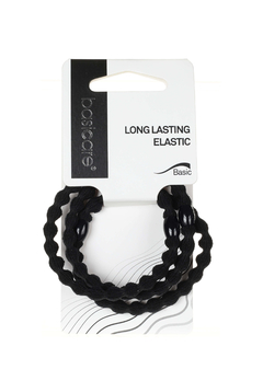 Elásticos cabello diseño festoneado - negro (3) - comprar online