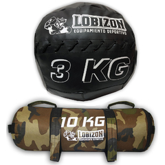 Combo Core Bag 10kg + Medicine Ball Sin Pique 3kg - Lobizon en internet