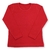 Blusa infantil feminina manga longa - Vermelha