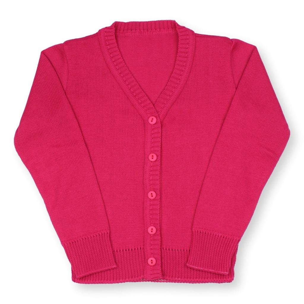 Casaco Infantil Feminino Tricot Liso Básico